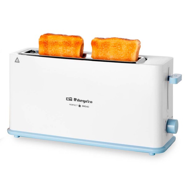 Orbegozo to4014 blanco azul tostador eléctrico 850w con 7 niveles de potencia